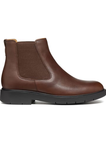 Geox Leder-Chelsea-Boots "Spherica" in Hellbraun