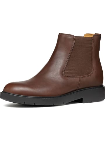 Geox Leder-Chelsea-Boots "Spherica" in Hellbraun
