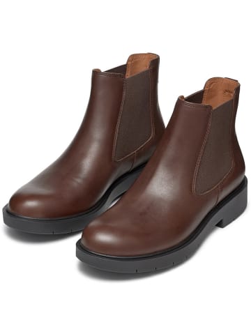 Geox Leder-Chelsea-Boots "Spherica" in Hellbraun