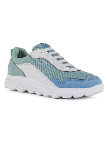 Geox Leren sneakers "Spherica" lichtblauw/wit