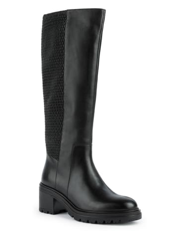 Geox Leder-Stiefel "Damiana" in Schwarz