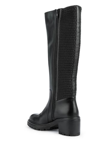 Geox Leder-Stiefel "Damiana" in Schwarz