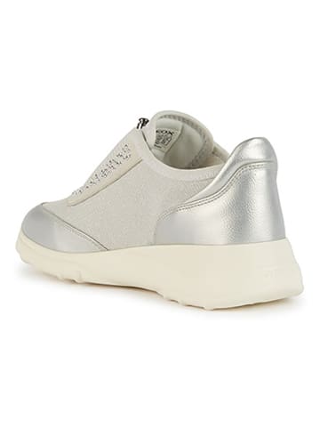 Geox Sneakersy "Alleniee" w kolorze srebrno-kremowym