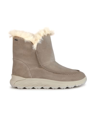 Geox Leder-Winterstiefel "Spherica" in Beige