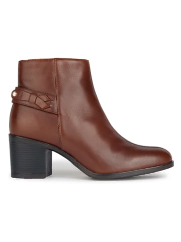 Geox Leren enkellaarzen "Asheel" lichtbruin