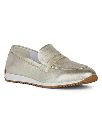 Geox Leren instappers "Calithe" goudkleurig