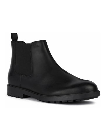 Geox Leren chelseaboots "Rhadalf" zwart