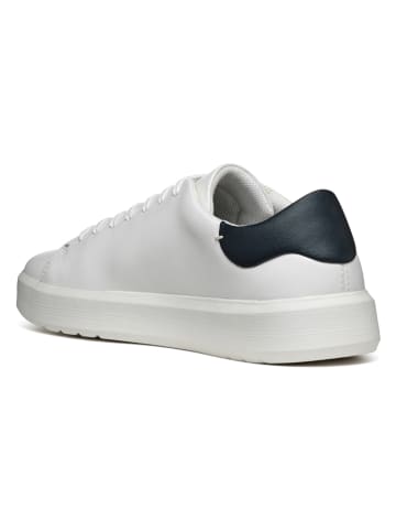 Geox Skórzane sneakersy "Velletri" w kolorze białym