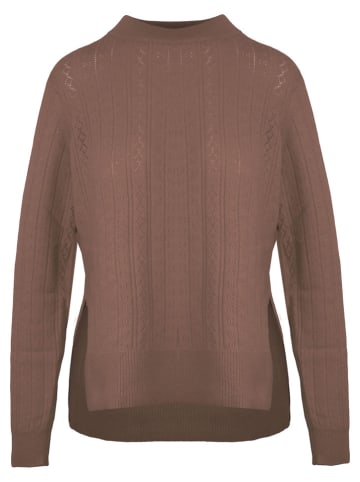 Malo Optimum Sweter w kolorze brązowym