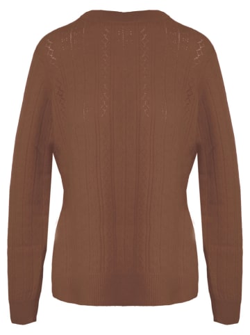 Malo Optimum Sweter w kolorze brązowym