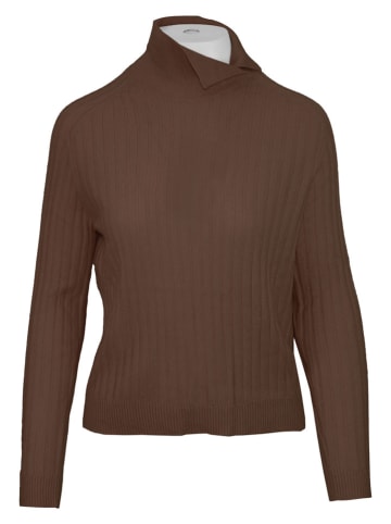 Malo Optimum Sweter w kolorze brązowym