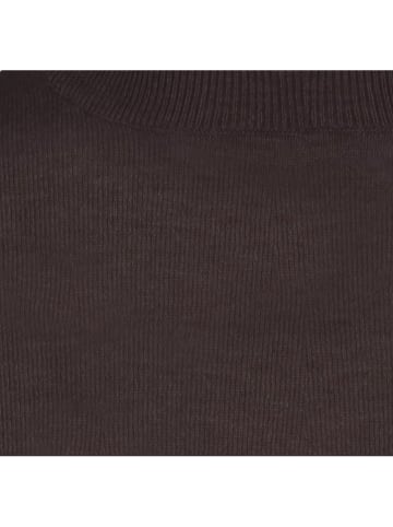 Malo Optimum Pullover "Lupetto" in Dunkelbraun