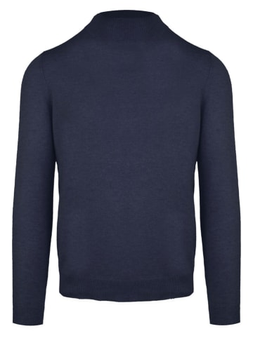 Malo Optimum Sweter "Lupetto" w kolorze granatowym