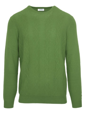 Malo Optimum Kaszmirowy sweter w kolorze zielonym