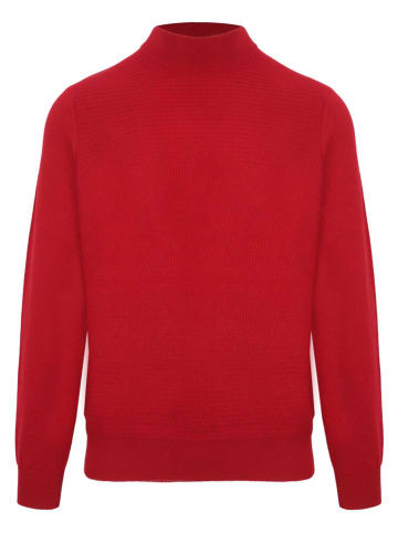 Malo Optimum Sweter "Lupetto" w kolorze czerwonym