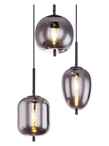 Globo lighting Lampa wisząca "Backy" w kolorze szarym - Ø 46 cm