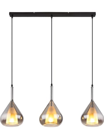 Globo lighting Lampa wisząca "Geeky" w kolorze czarnym - Ø 20 cm