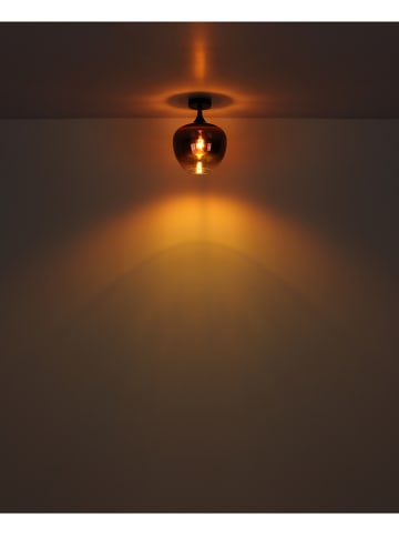 Globo lighting Plafonnière zwart/bruin - (H)31,5 x Ø 24 cm