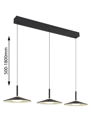 Globo lighting LED-Hängeleuchte ''Lampone'' in Schwarz - (B)95 x (H)150 x (T)25 cm