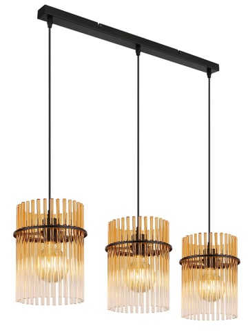 Globo lighting Hängeleuchte "Gorley" in Schwarz/ Gold - (B)80 cm