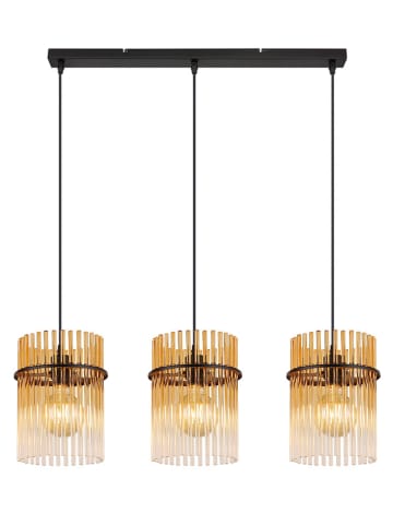 Globo lighting Lampa wisząca "Gorley" w kolorze złoto-czarnym - szer. 80 cm