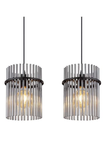 Globo lighting Hanglamp "Gorley" zwart/grijs - (B)110 cm