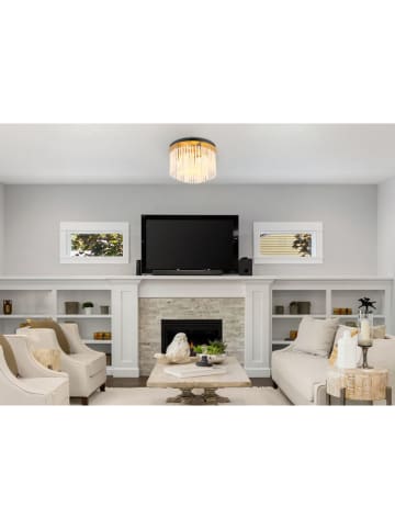 Globo lighting Deckenleuchte "Gorley" in Gold - (H)23 x Ø 32 cm