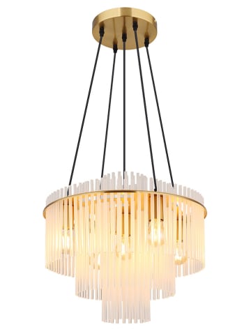 Globo lighting Lampa wisząca "Gorley" w kolorze złotym - Ø 50 cm