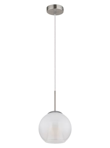 Globo lighting Lampa wisząca "Barry" w kolorze srebrnym - wys. 120 x Ø 20 cm