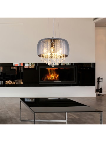 Globo lighting Hanglamp grijs - (H)120 x Ø 35 cm