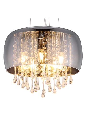 Globo lighting Hanglamp grijs - (H)120 x Ø 35 cm