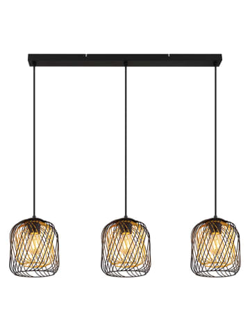 Globo lighting Lampa wisząca "Dichti" w kolorze złoto-czarnym - 84 x 150 x 18 cm