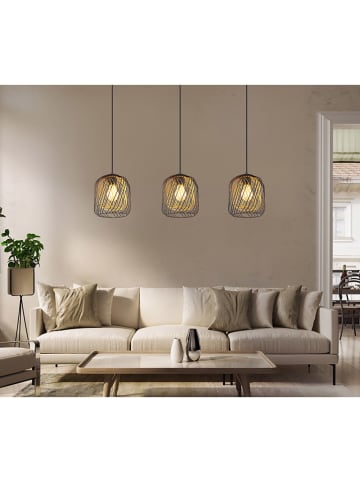 Globo lighting Hanglamp "Dichti" zwart/goudkleurig - (B)84 x (H)150 x (D)18 cm