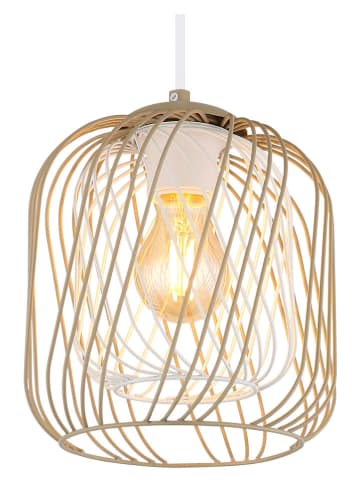 Globo lighting Lampa wisząca "Dichti" w kolorze beżowym - wys. 150 x Ø 18 cm