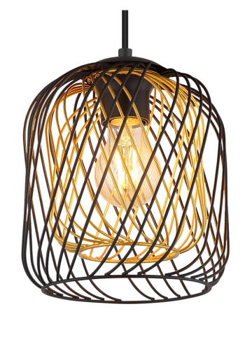 Globo lighting Hängeleuchte "Dichti" in Schwarz/ Gold - (H)150 x Ø 18 cm