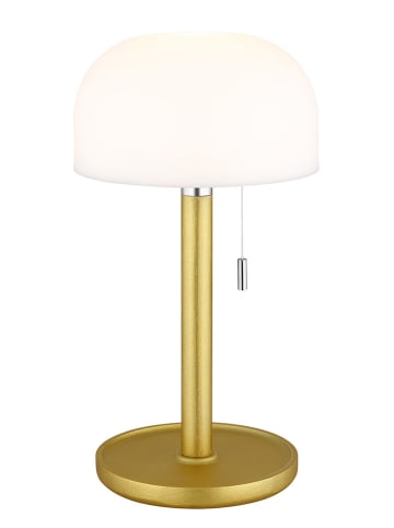 Globo lighting LED-Tischleuchte in Gold/ Weiß - (H)28 x  Ø 11 cm