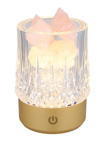 Globo lighting Lampa stołowa LED "Lizzy" w kolorze złotym - wys. 10,5 x Ø 7,8 cm