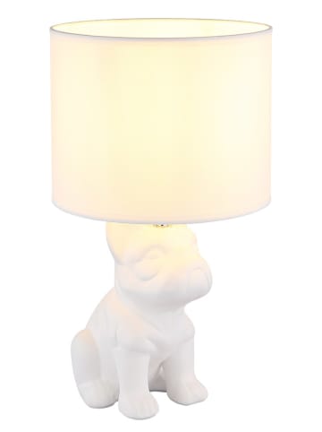 Globo lighting Lampa stołowa "Dogo" w kolorze białym - 23,3 x 40 x 22 cm