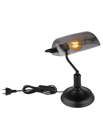 Globo lighting Tischleuchte "Antique" in Schwarz - (L)26,5 x (B)18 x (H)37 cm