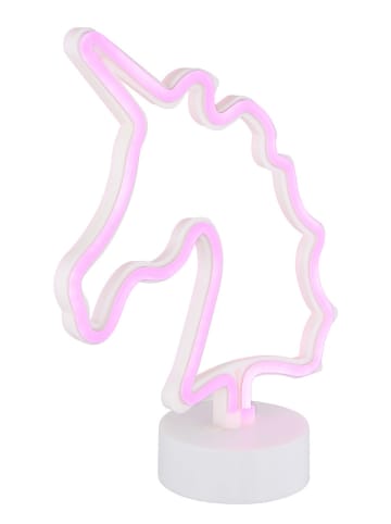 Globo lighting Decoledlamp "Eenhoorn" wit - (B)20 x (H)28,5 x (D)10 cm