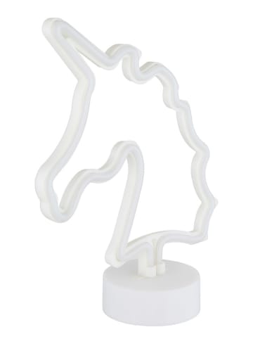 Globo lighting Decoledlamp "Eenhoorn" wit - (B)20 x (H)28,5 x (D)10 cm