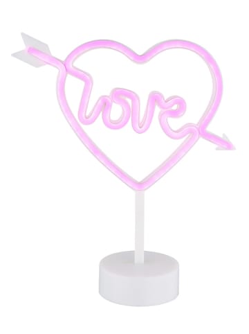 Globo lighting Decoledlamp "Love" wit - (B)18,5 x (H)32 x (D)10 cm