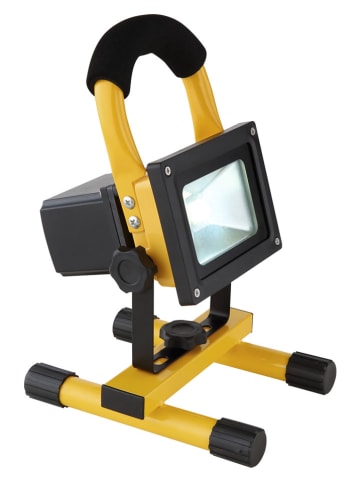 Globo lighting Lampa zewnętrzna LED "Bernd" w kolorze czarno-żółtym - 14,5 x 22,5 x 16,4 cm