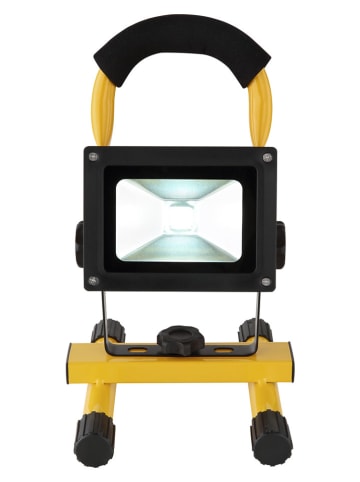 Globo lighting LED-Außenleuchte "Bernd" in Schwarz/ Gelb - (B)14,5 x (H)22,5 x (T)16,4 cm