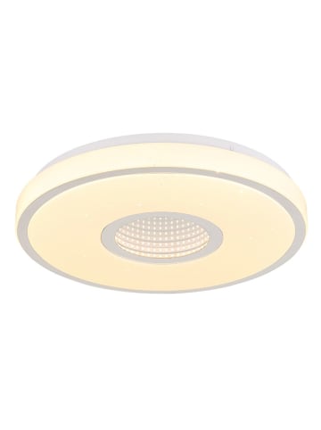 Globo lighting Ledplafonnière "Astania" wit - (H)6,5 x Ø 38 cm