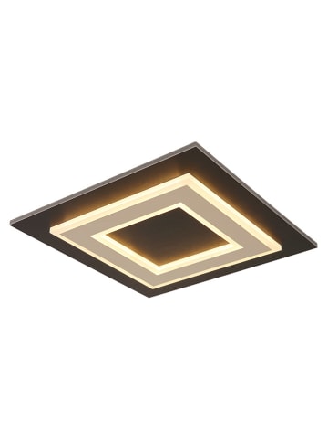 Globo lighting Lampa sufitowa LED "Jayden" w kolorze czarno-beżowym - 32 x 5,5 x 32 cm