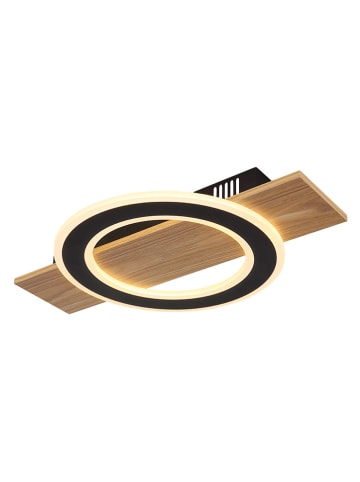 Globo lighting Lampa sufitowa LED "Jayden" w kolorze jasnobrązowym - 44 x 5,2 x 29 cm