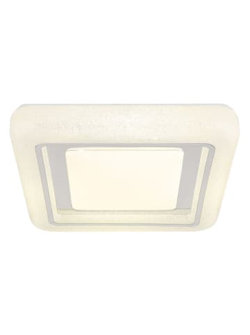 Globo lighting Ledplafonnière "Marcia" wit - (B)38 x (H)7,5 x (D)38 cm