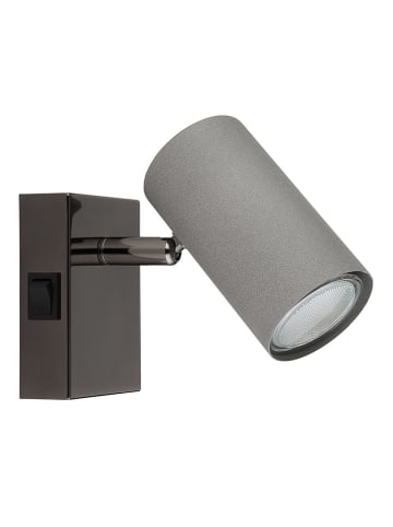 Globo lighting Lampa ścienna "Robby" w kolorze szaro-czarnym - 7 x 10 cm