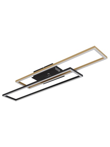 Globo lighting LED-Deckenleuchte "Dakari" in Schwarz Gold - (B)80 x (H)7,5 x (T)60 cm